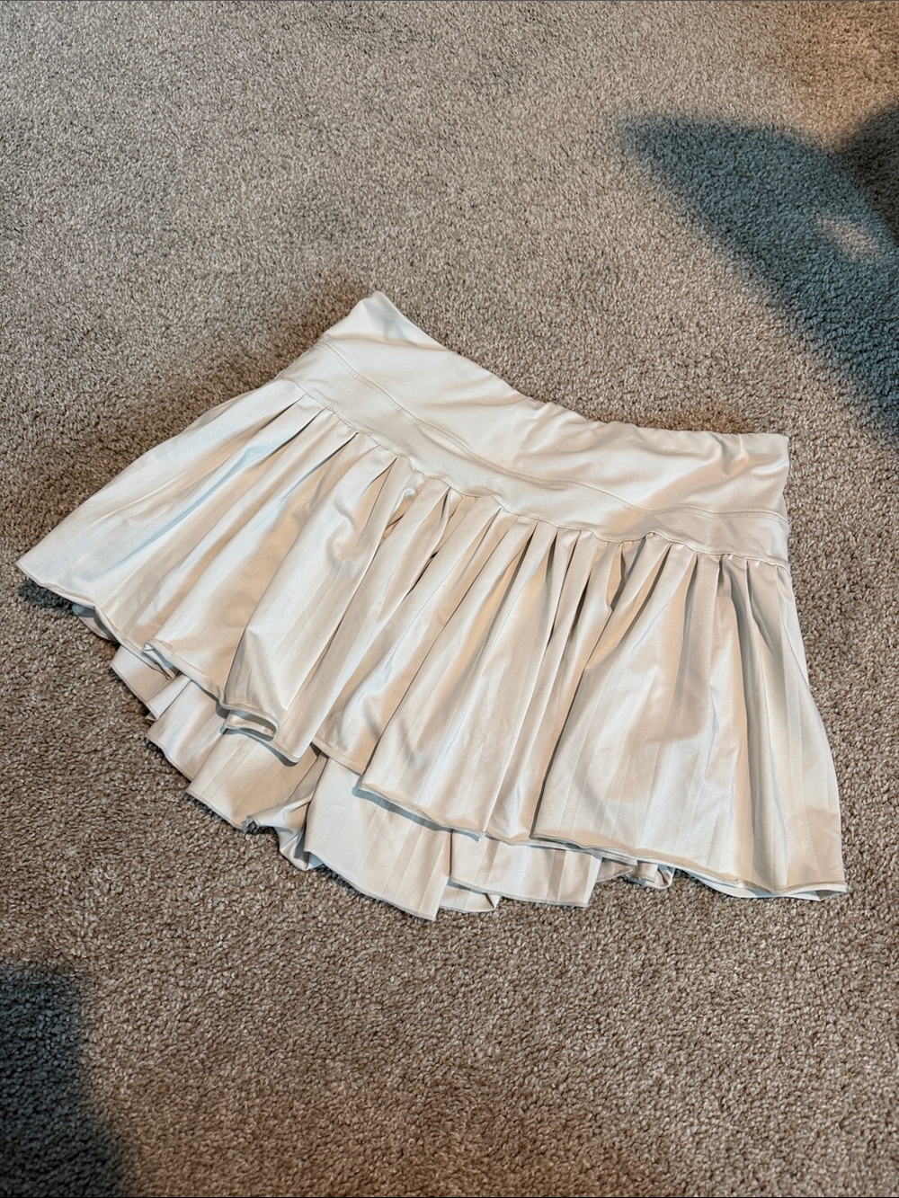 GB girls Cream Tiered Circle Skirt